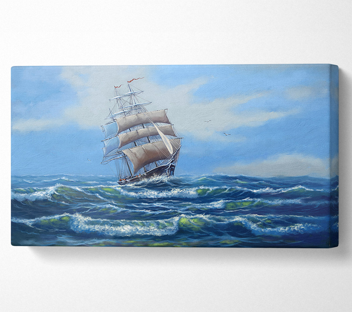 A Ship At Sea Canvas Wall Art