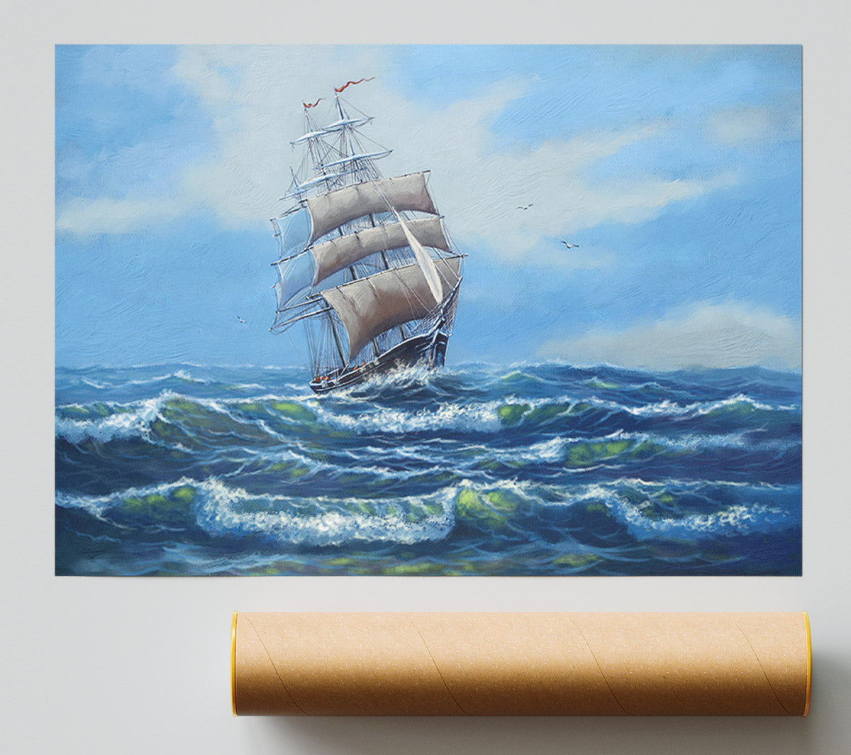 A Ship At Sea Poster