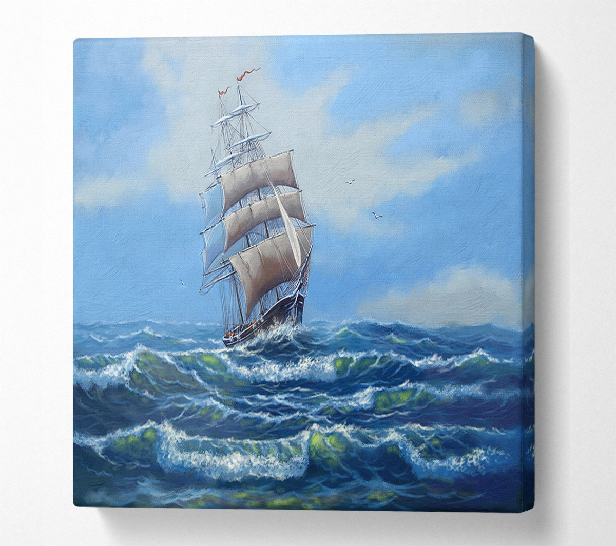 A Ship At Sea Canvas Wall Art