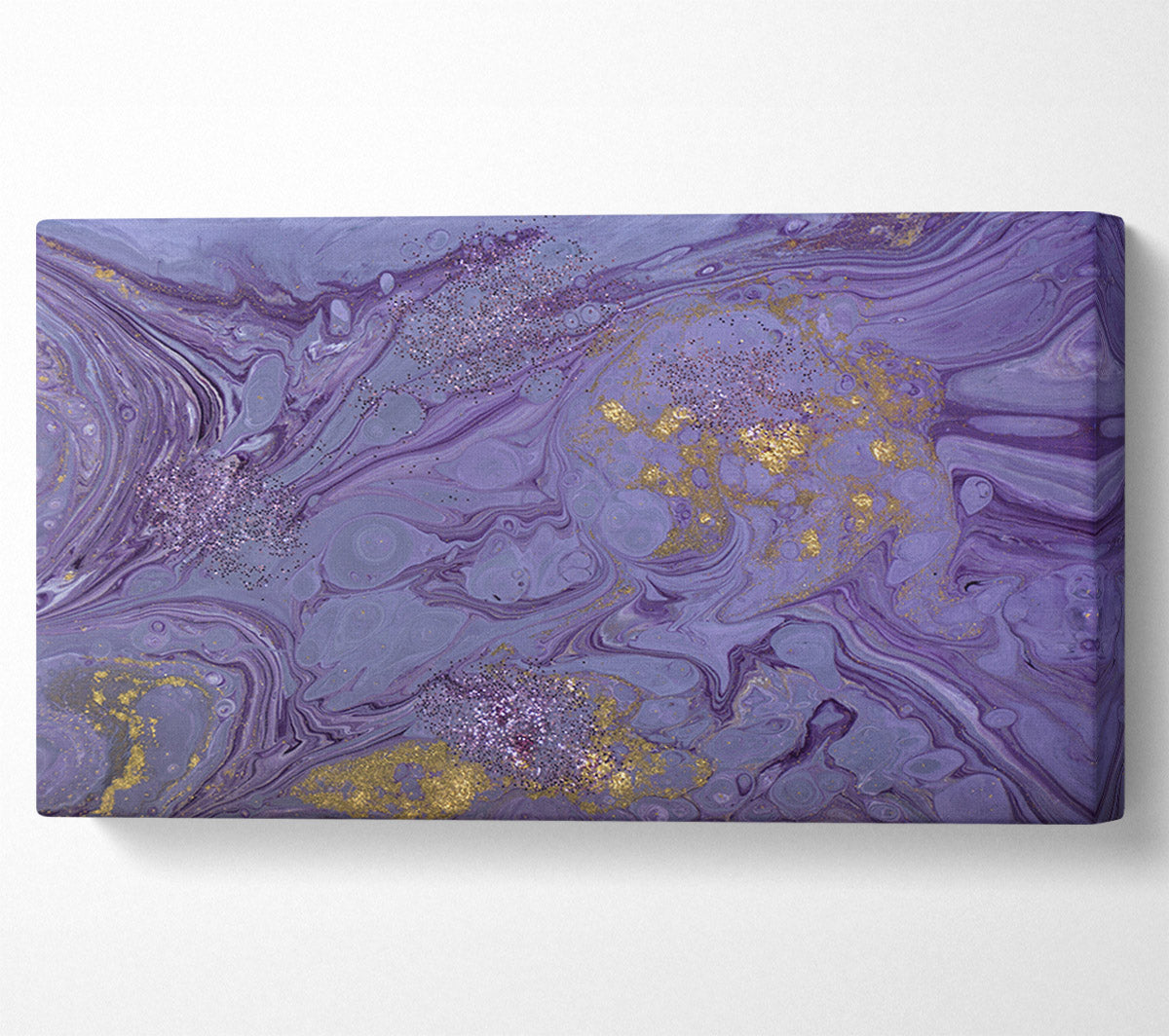 Purple Bomb Of Oil Canvas Wall Art