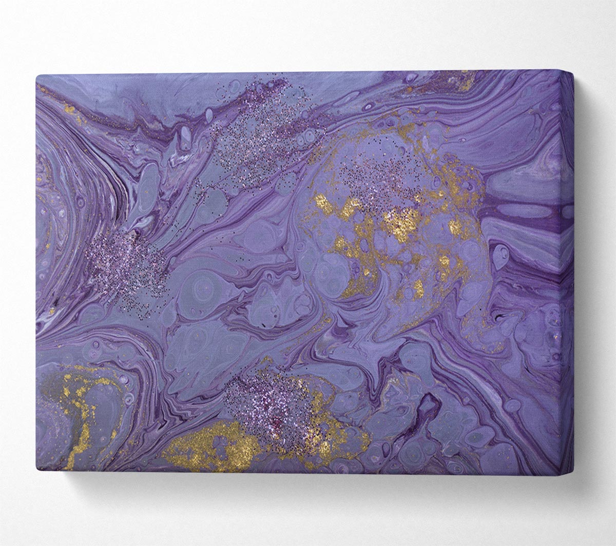 Purple Bomb Of Oil Canvas Wall Art