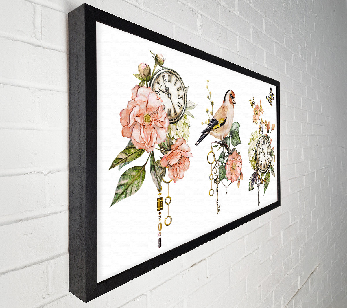 Three Floral Staments Canvas Wall Art