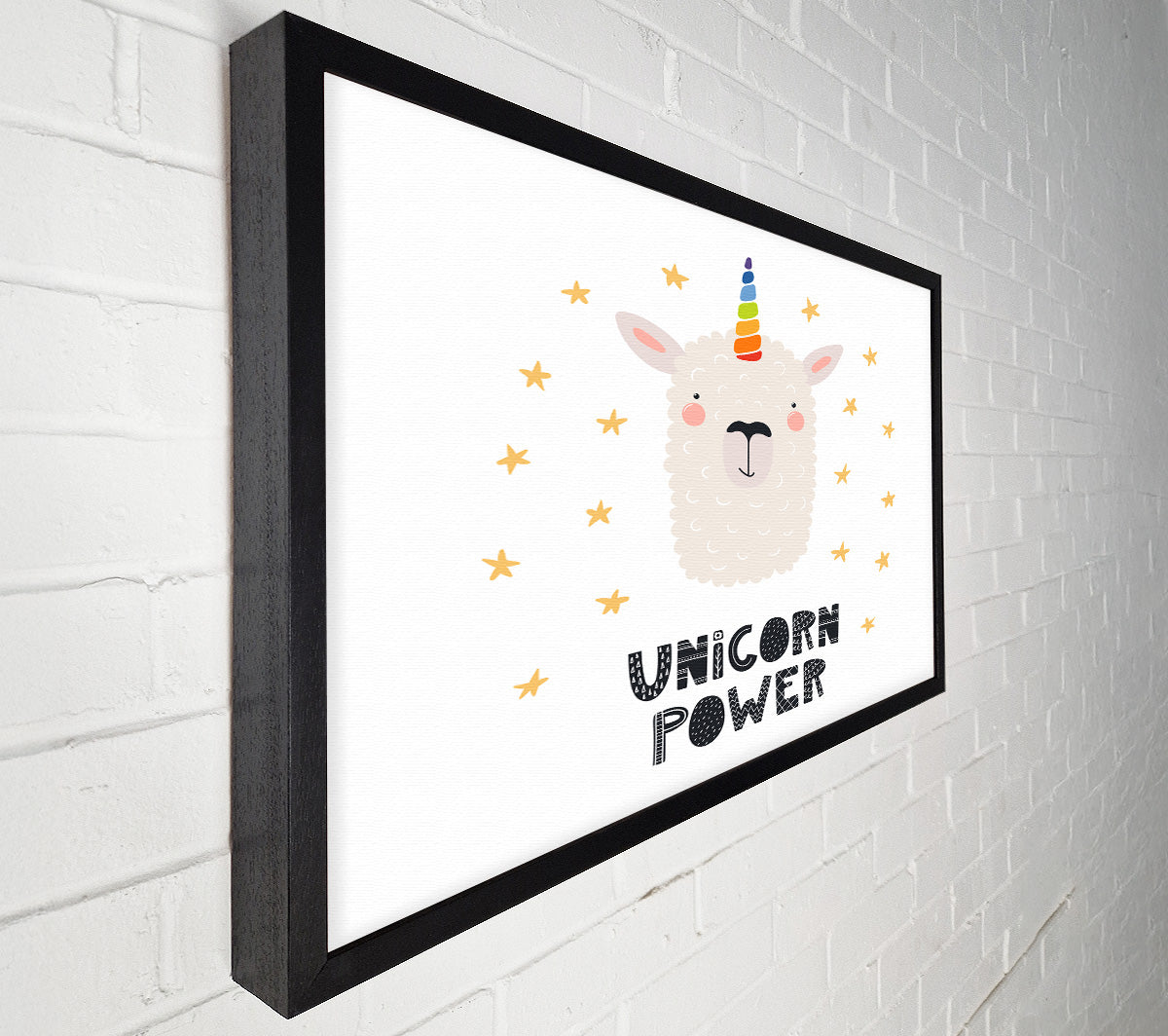 Unicorn Power Canvas Wall Art