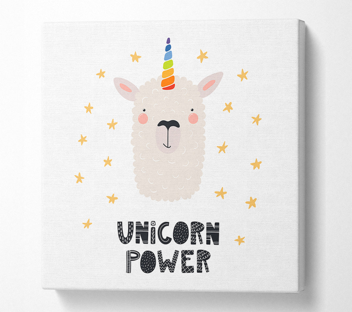 Unicorn Power Canvas Wall Art