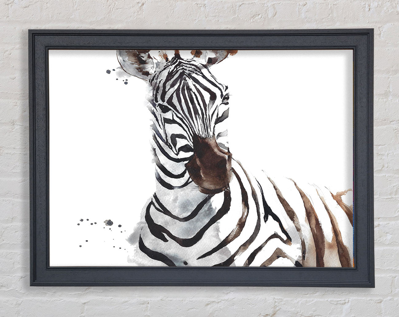 Zebta Splatter Framed Print