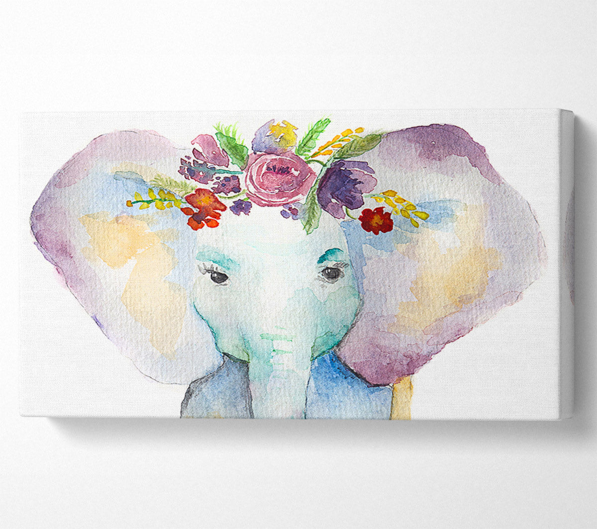 Floral Elephant Canvas Print