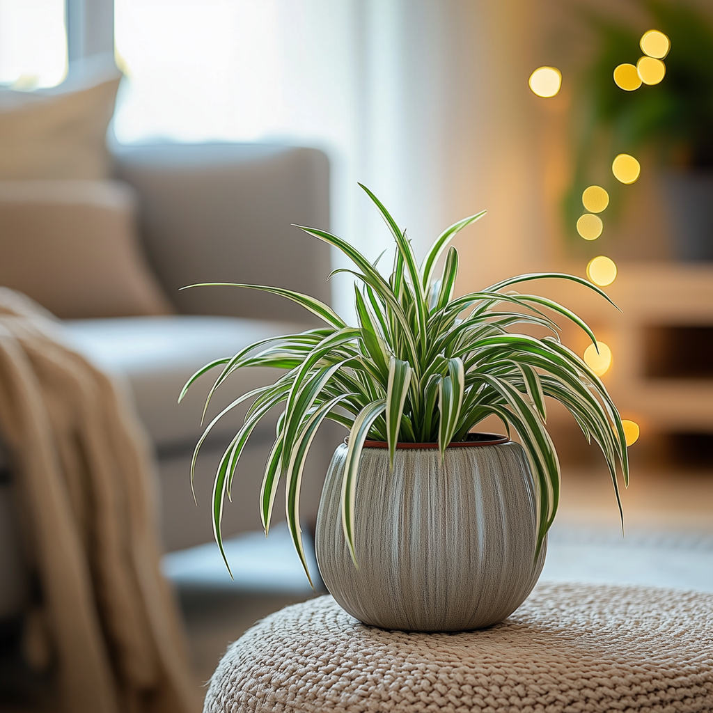 Spider plant - 3 pcs. - Chlorophytum comosum 'Atlantic' - Height 25-40cm - ⌀12cm