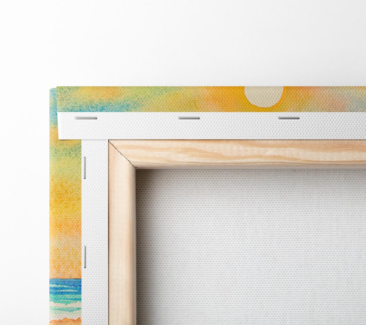 Sun Over The Volcano Canvas Wall Art