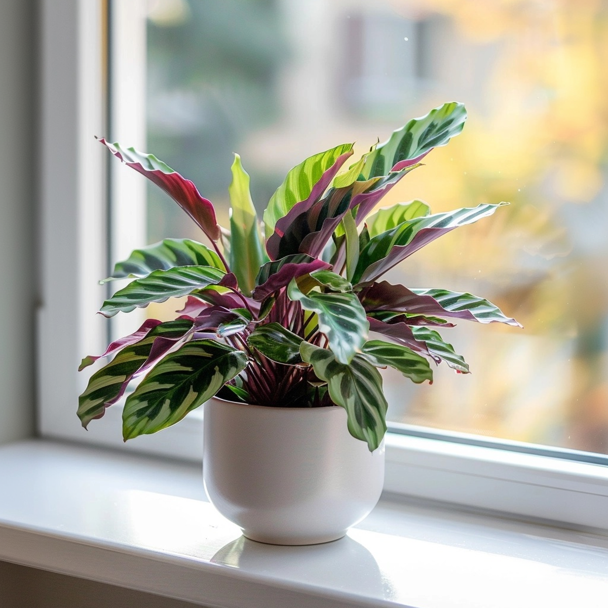 Rattlesnake plant - Goeppertia insignis - Height 30-40cm - ⌀12cm