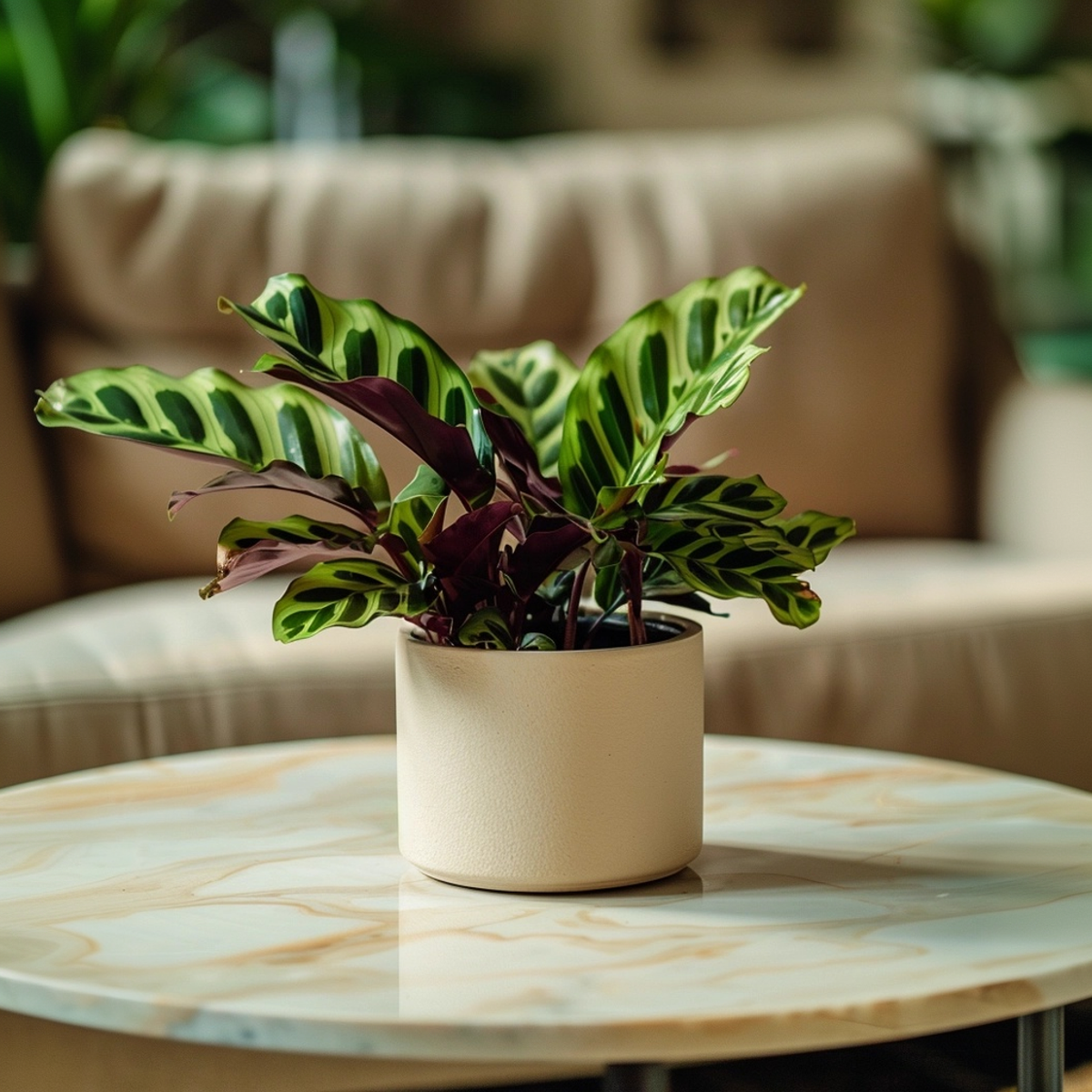 Rattlesnake plant - 2 pcs. - Goeppertia insignis - Height 30-40cm - ⌀12cm