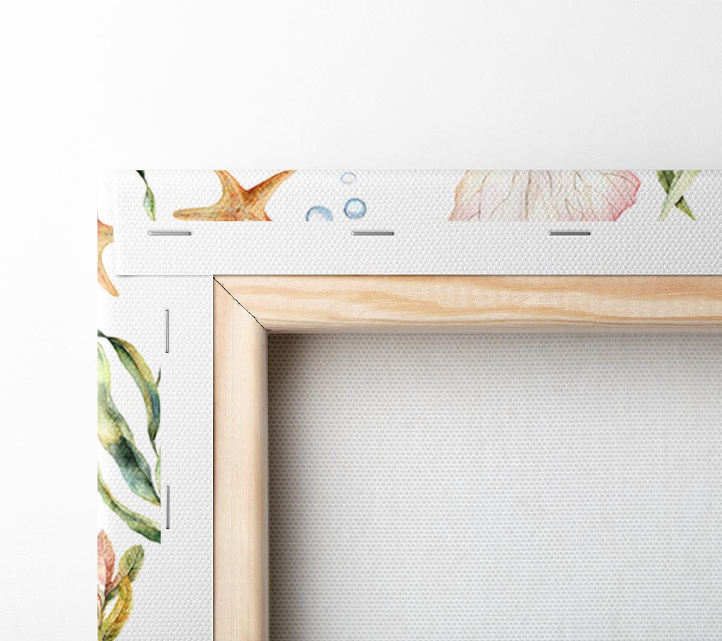 Water Colour Sea Creatures Canvas Wall Art