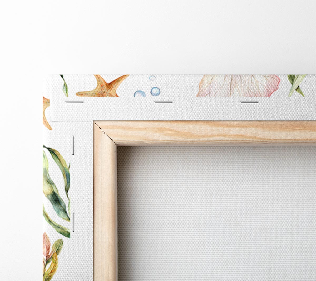 Water Colour Sea Creatures Canvas Wall Art