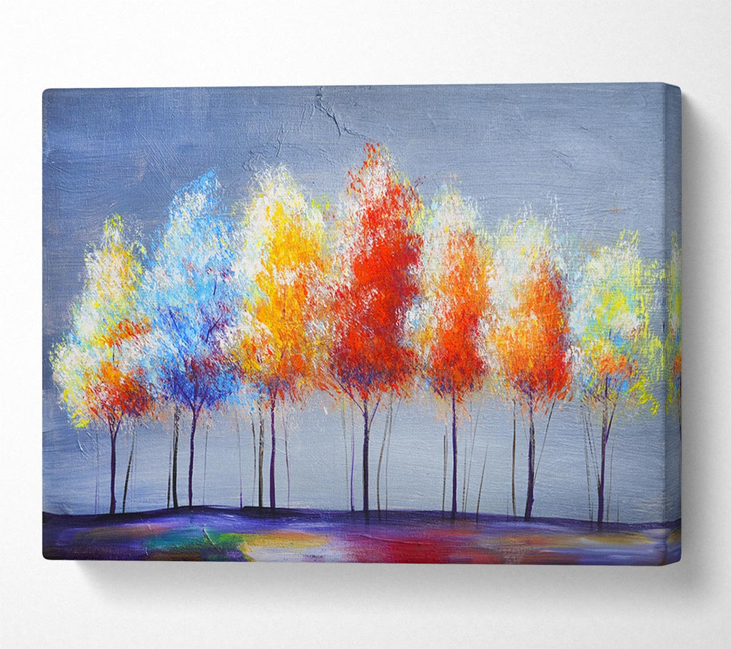 A Spectrum Of Trees Canvas Print