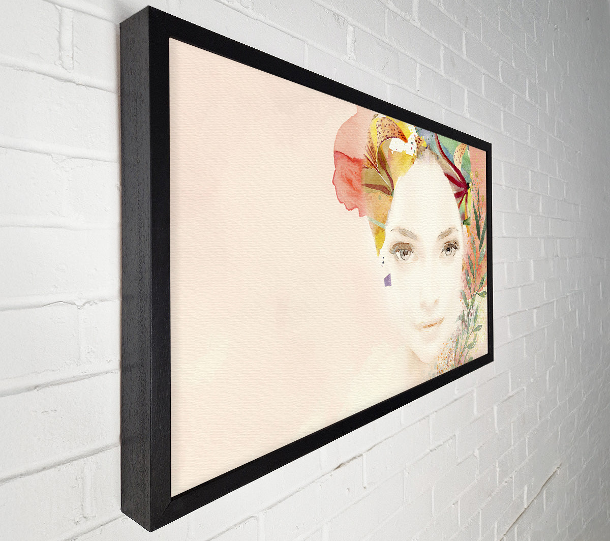 Flowerwoman Canvas Wall Art