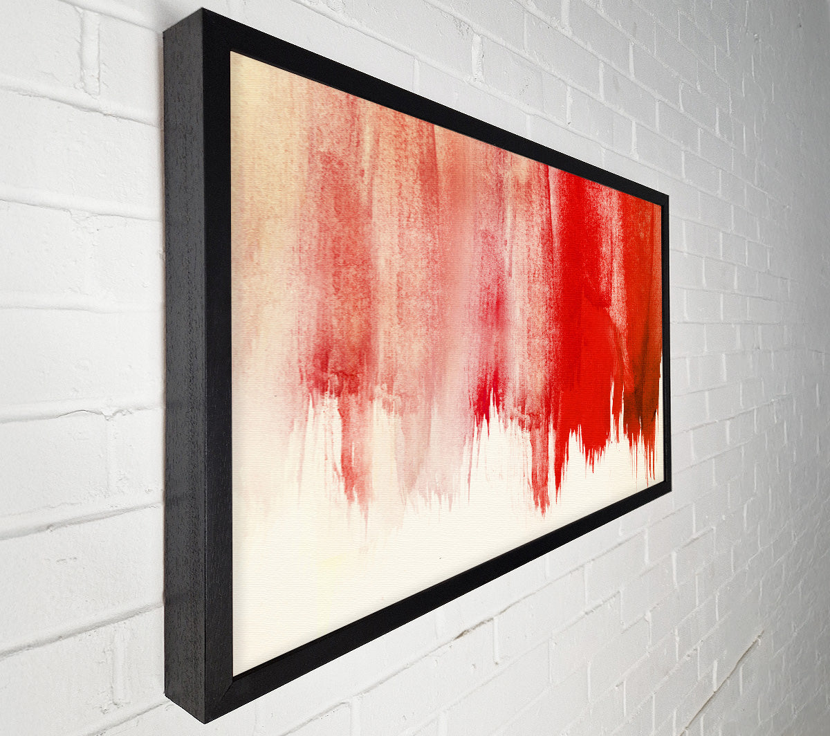 Striking Red Paint Canvas Wall Art