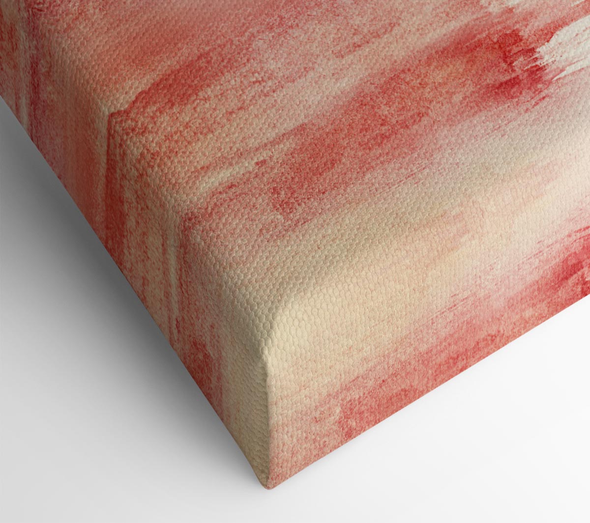 Striking Red Paint Canvas Wall Art