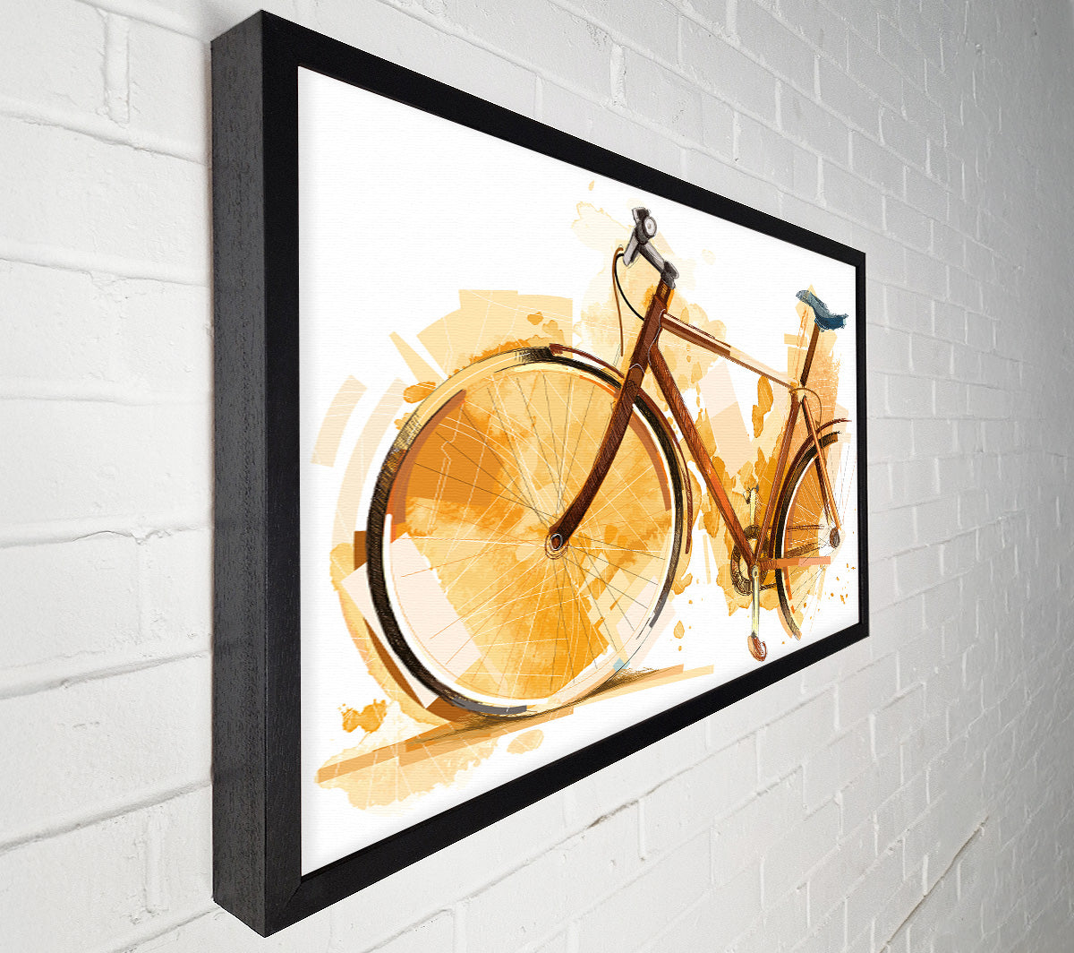 Watercolour Bike Canvas Wall Art