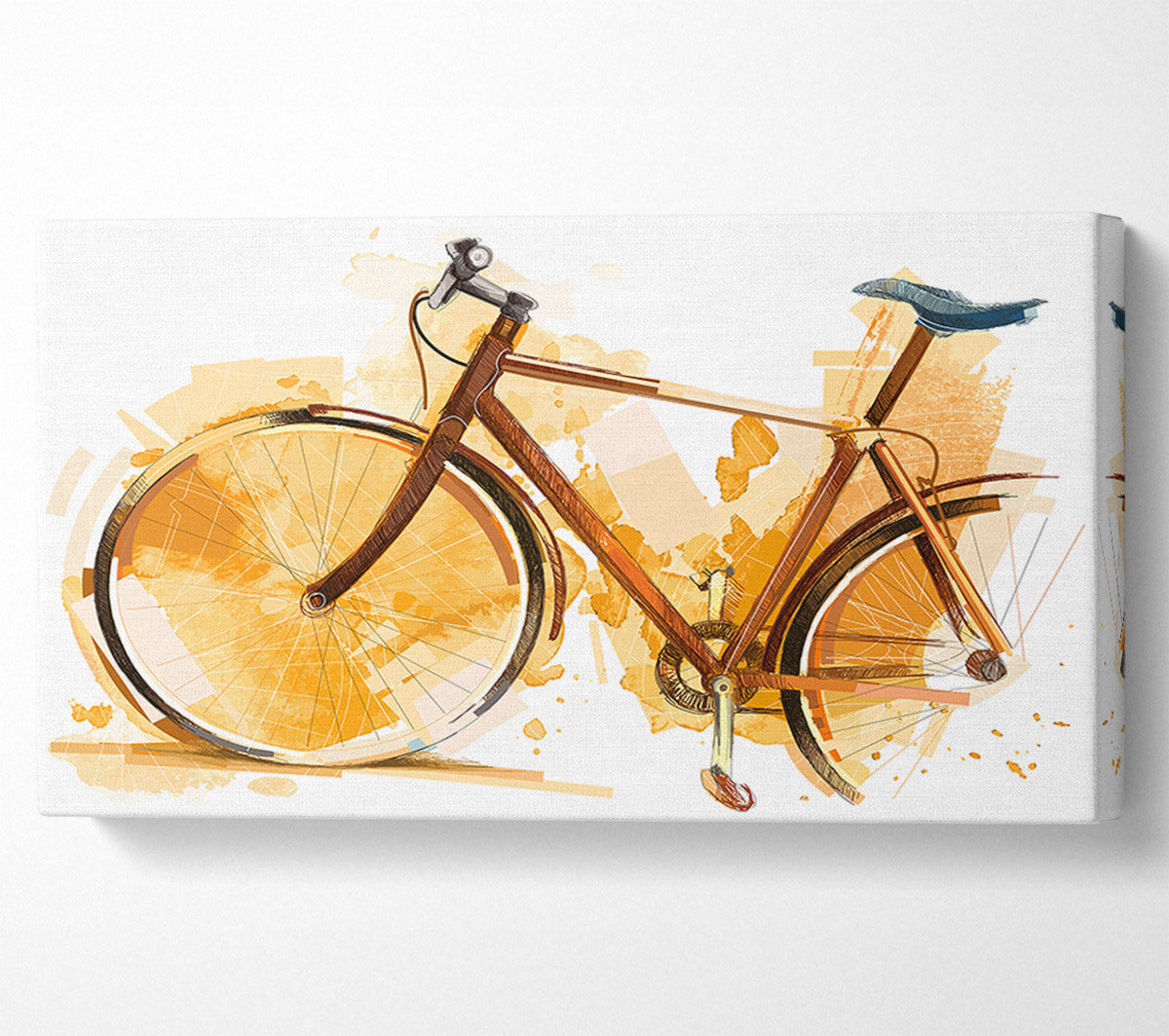 Watercolour Bike Canvas Wall Art