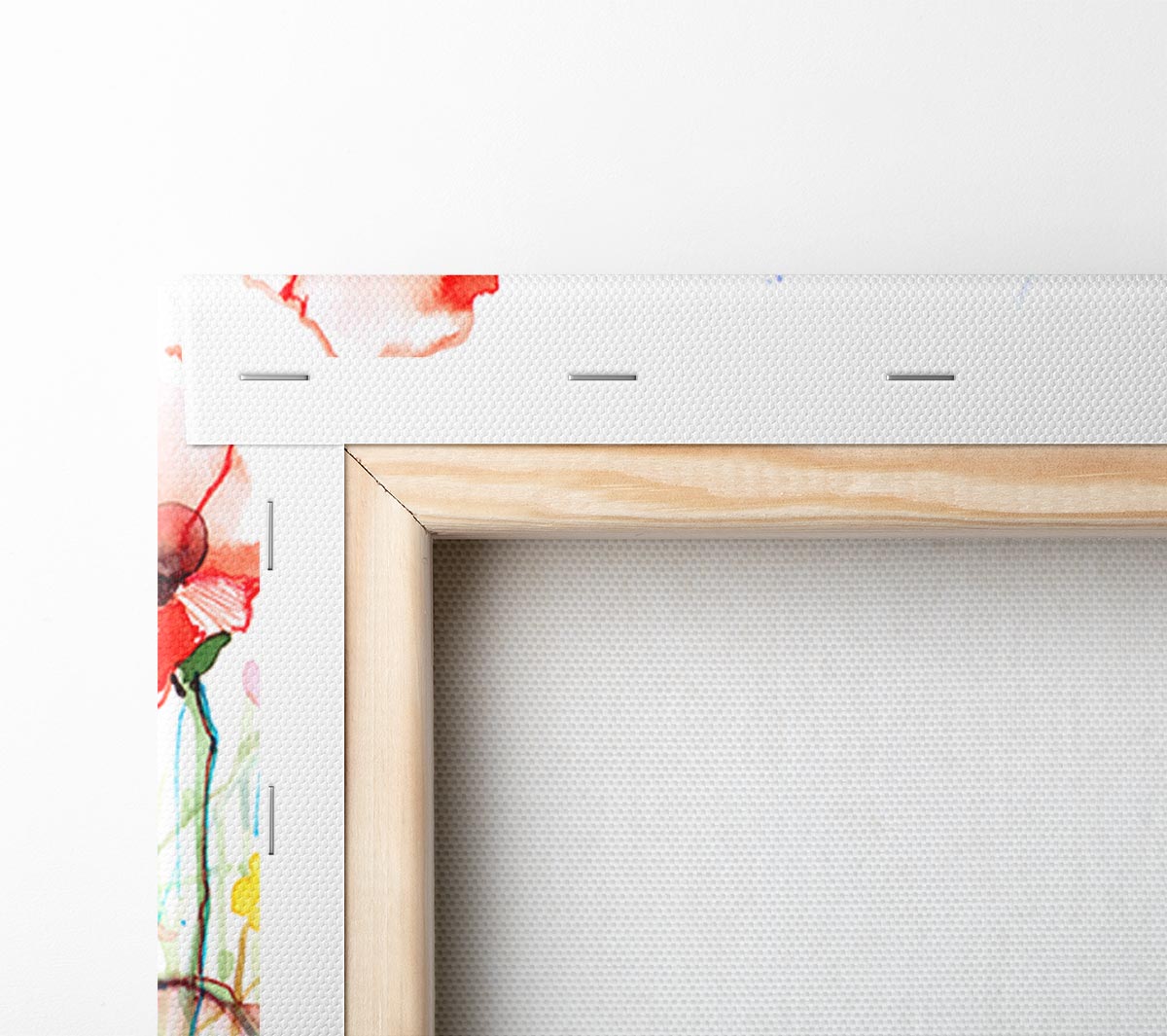 Poppies And Mixed Flowers Canvas Wall Art