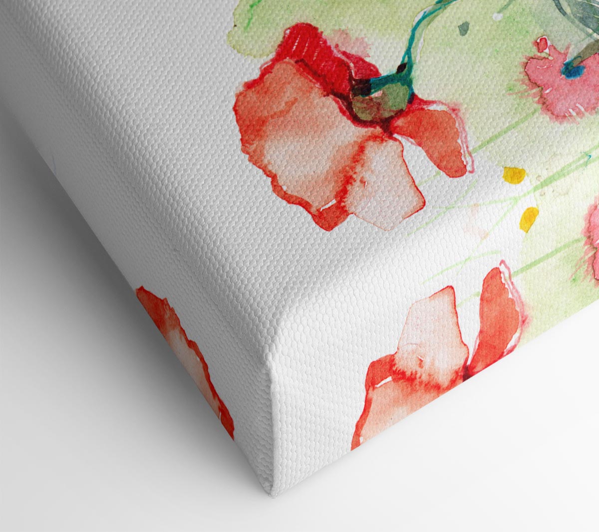 Poppies And Mixed Flowers Canvas Wall Art