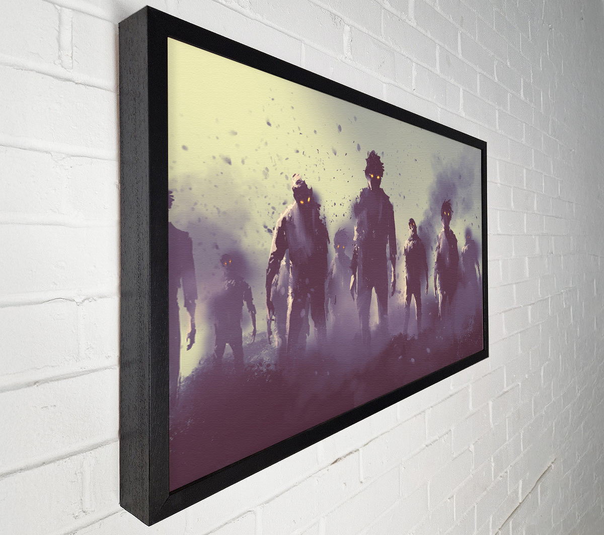 The Ghostly Zombie Horde Canvas Wall Art