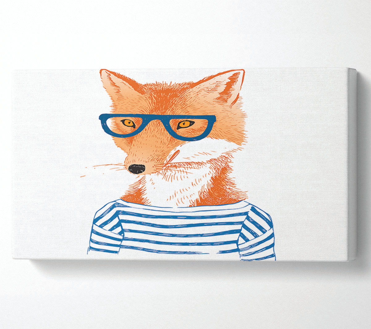 The Nerd Fox Canvas Wall Art