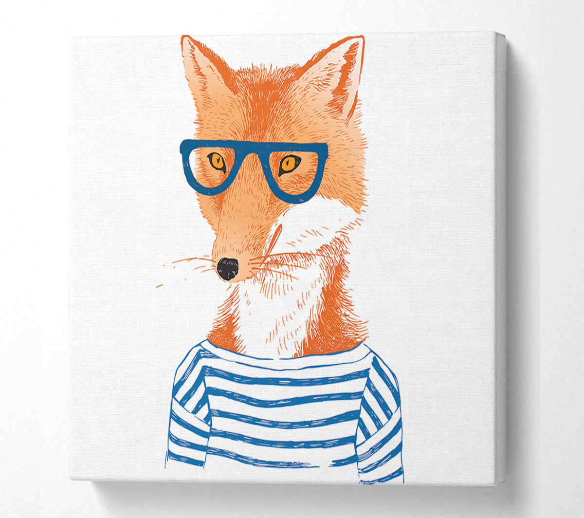 The Nerd Fox Canvas Wall Art