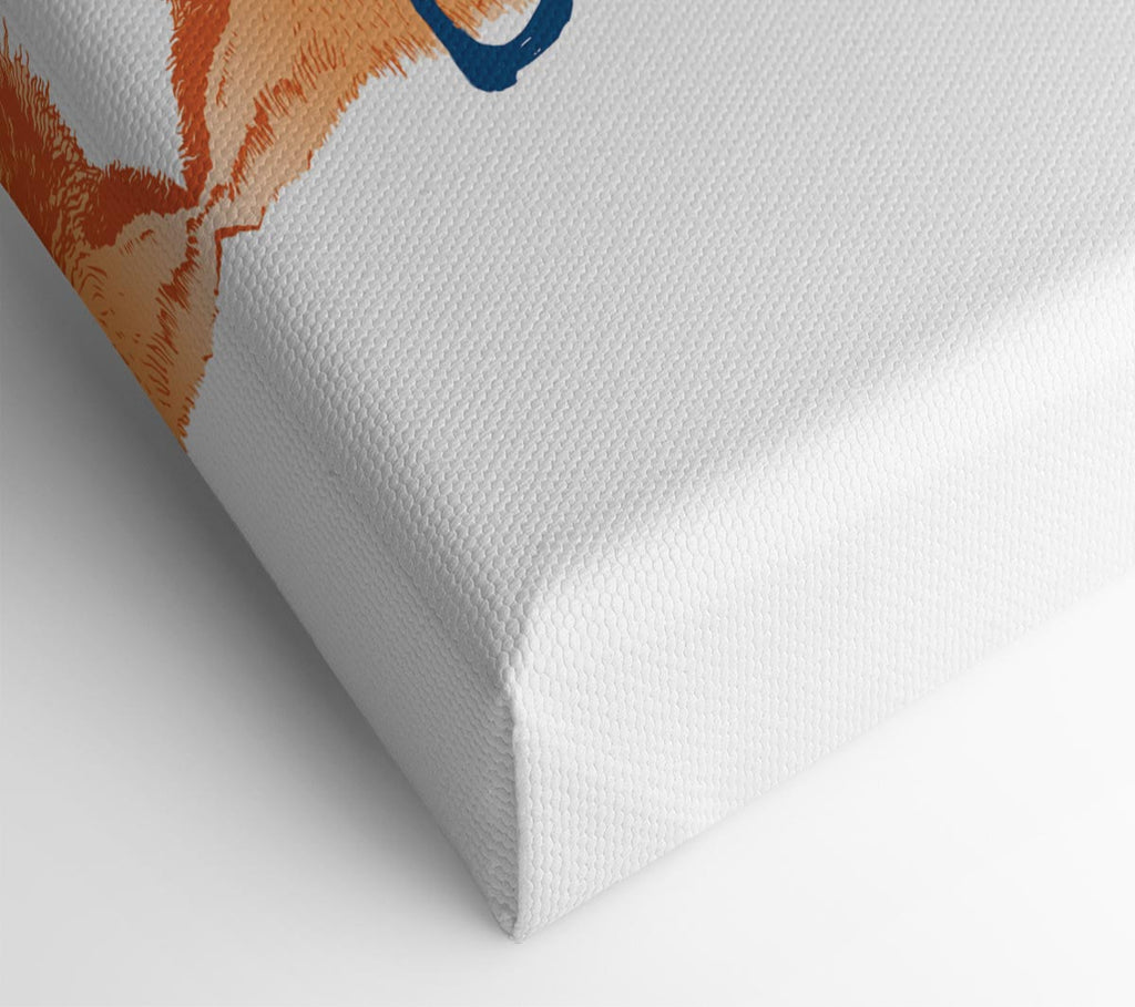 The Nerd Fox Canvas Wall Art