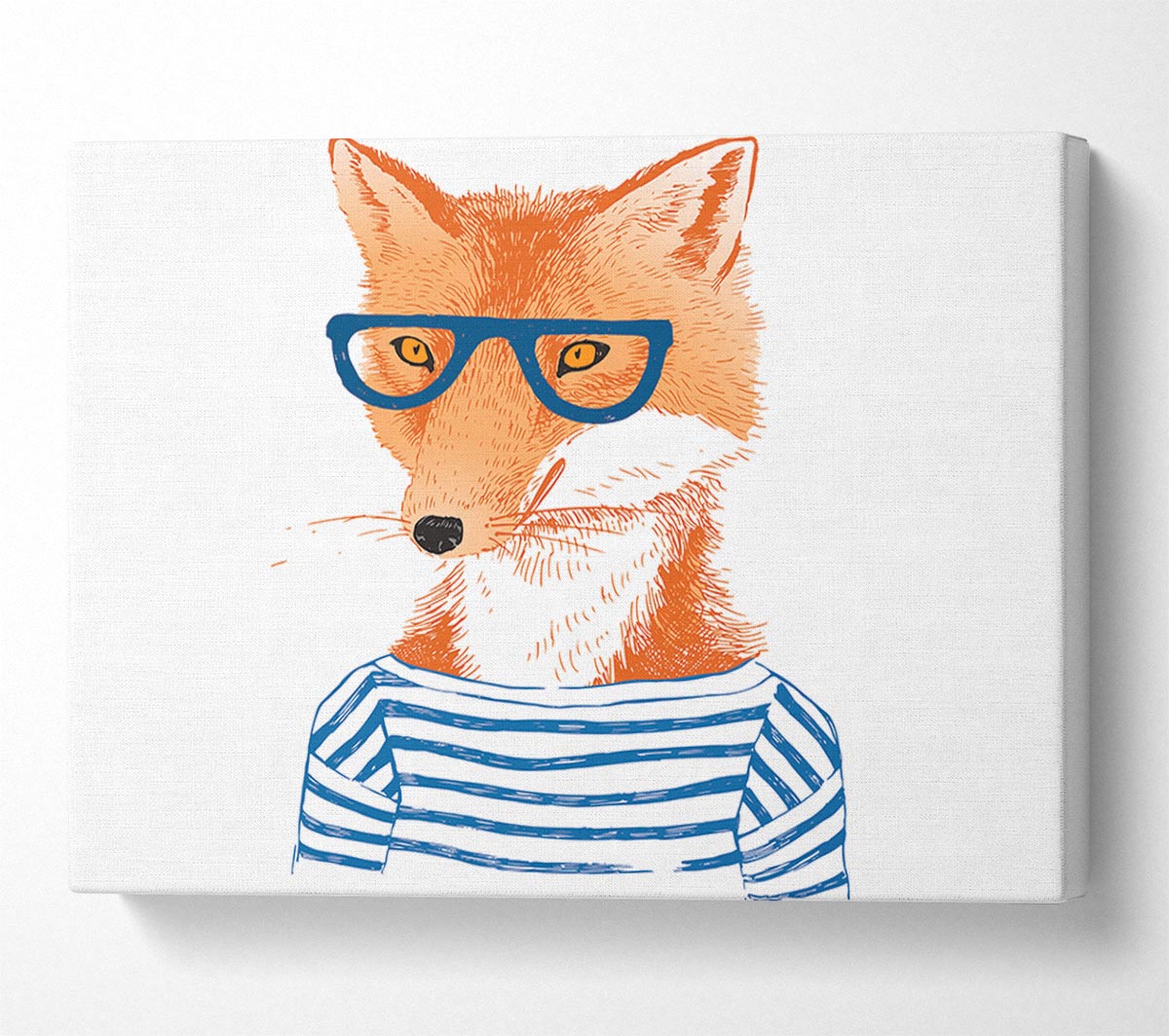 The Nerd Fox Canvas Wall Art