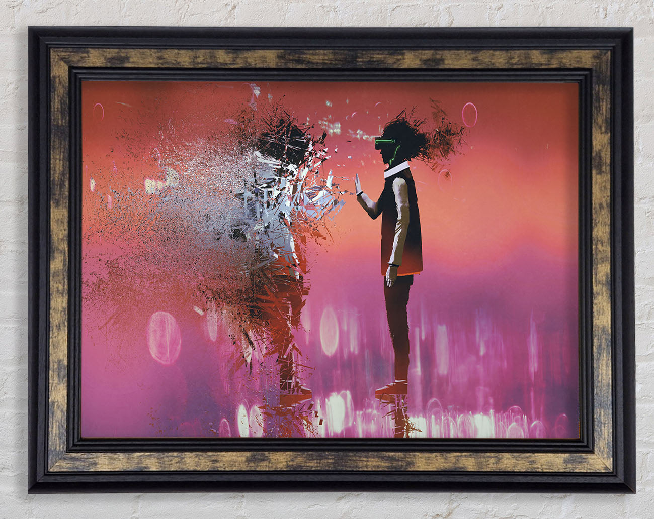 Evaporated Beings Of Time Framed Print