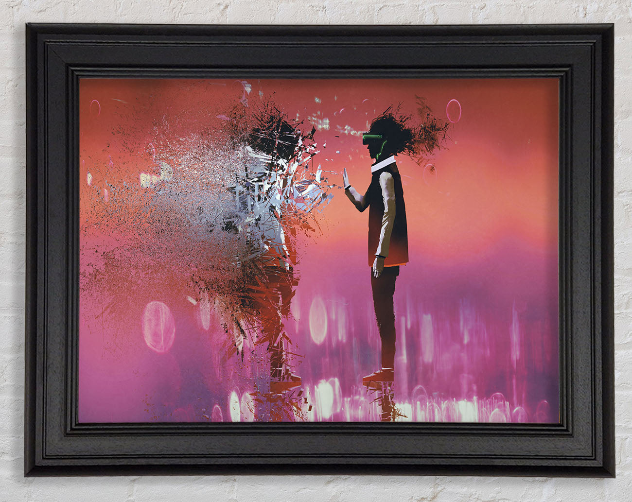 Evaporated Beings Of Time Framed Print