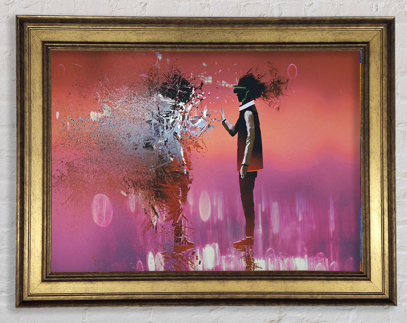 Evaporated Beings Of Time Framed Print