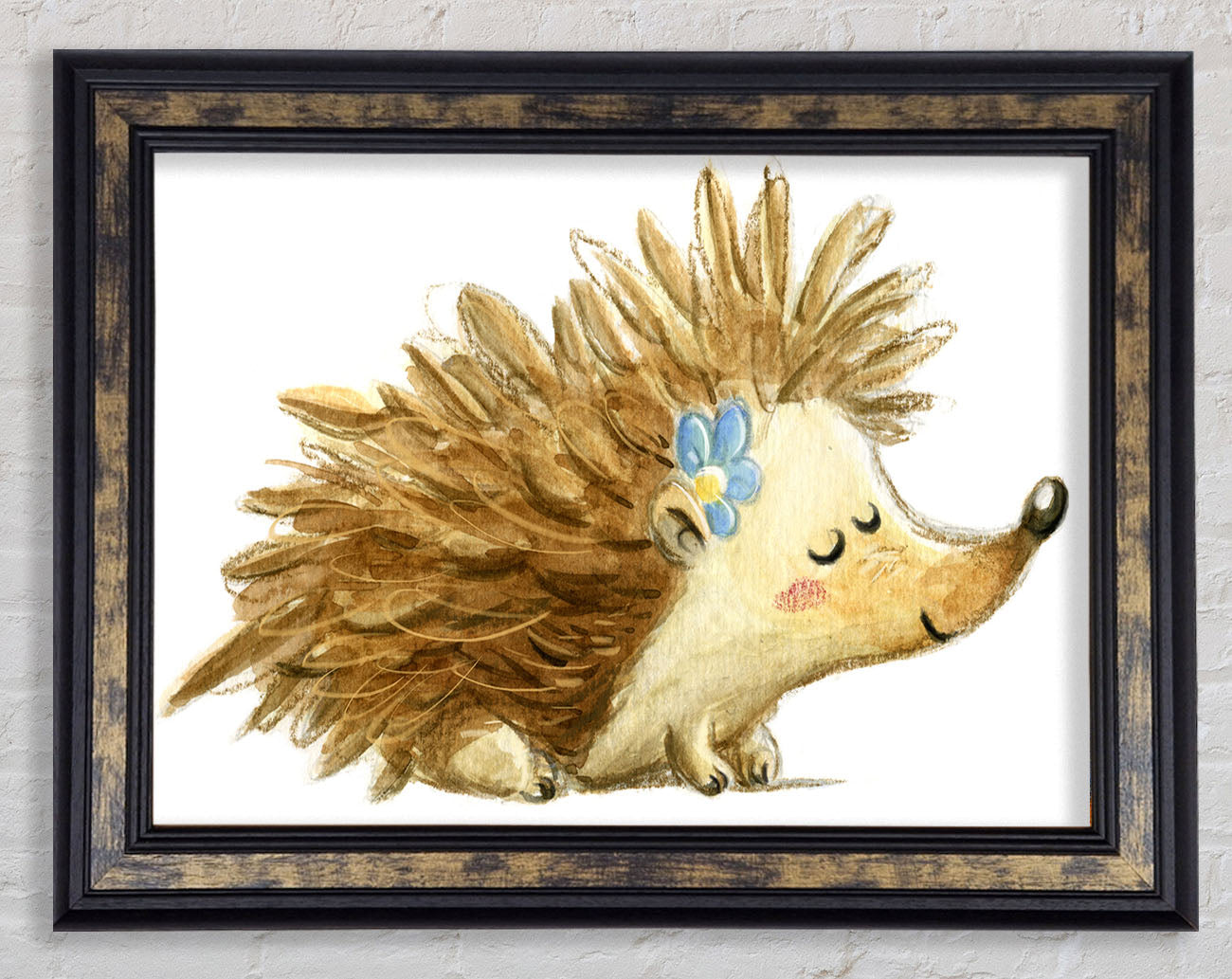 The Happy Hedgehog Framed Print
