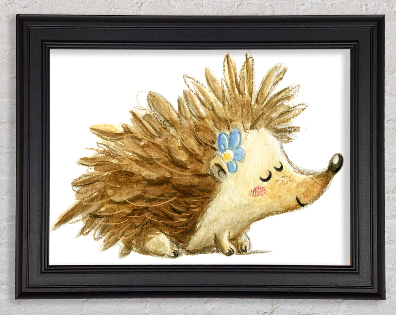 The Happy Hedgehog Framed Print