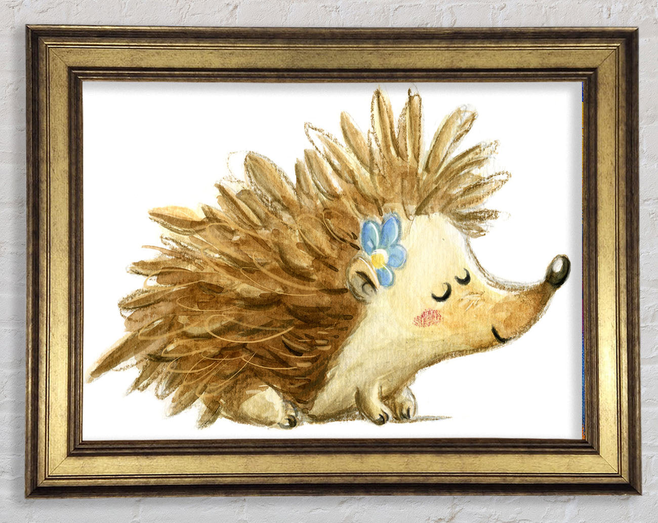 The Happy Hedgehog Framed Print