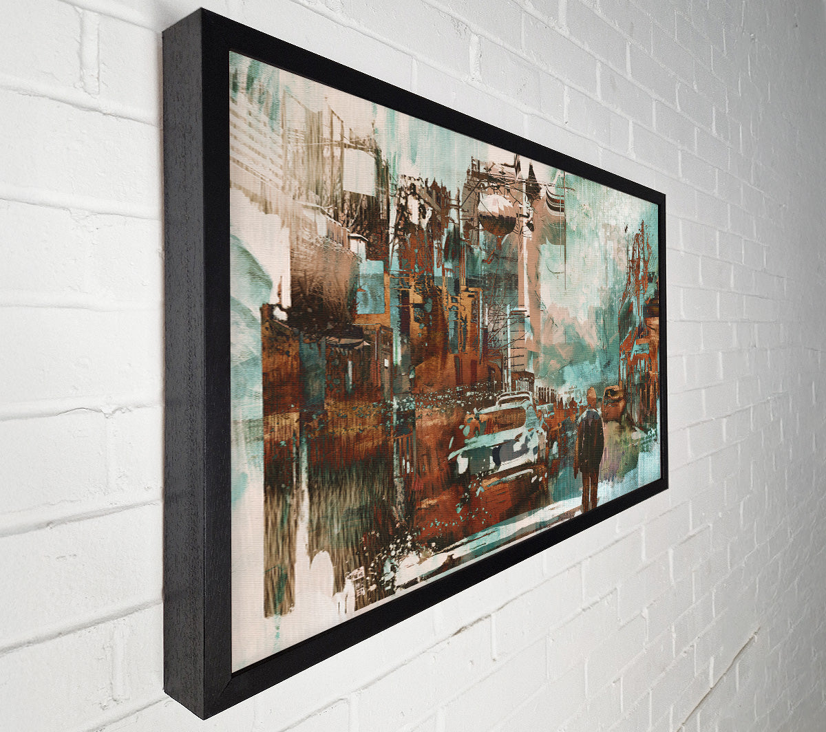 The Lonely Town Fracture Canvas Wall Art