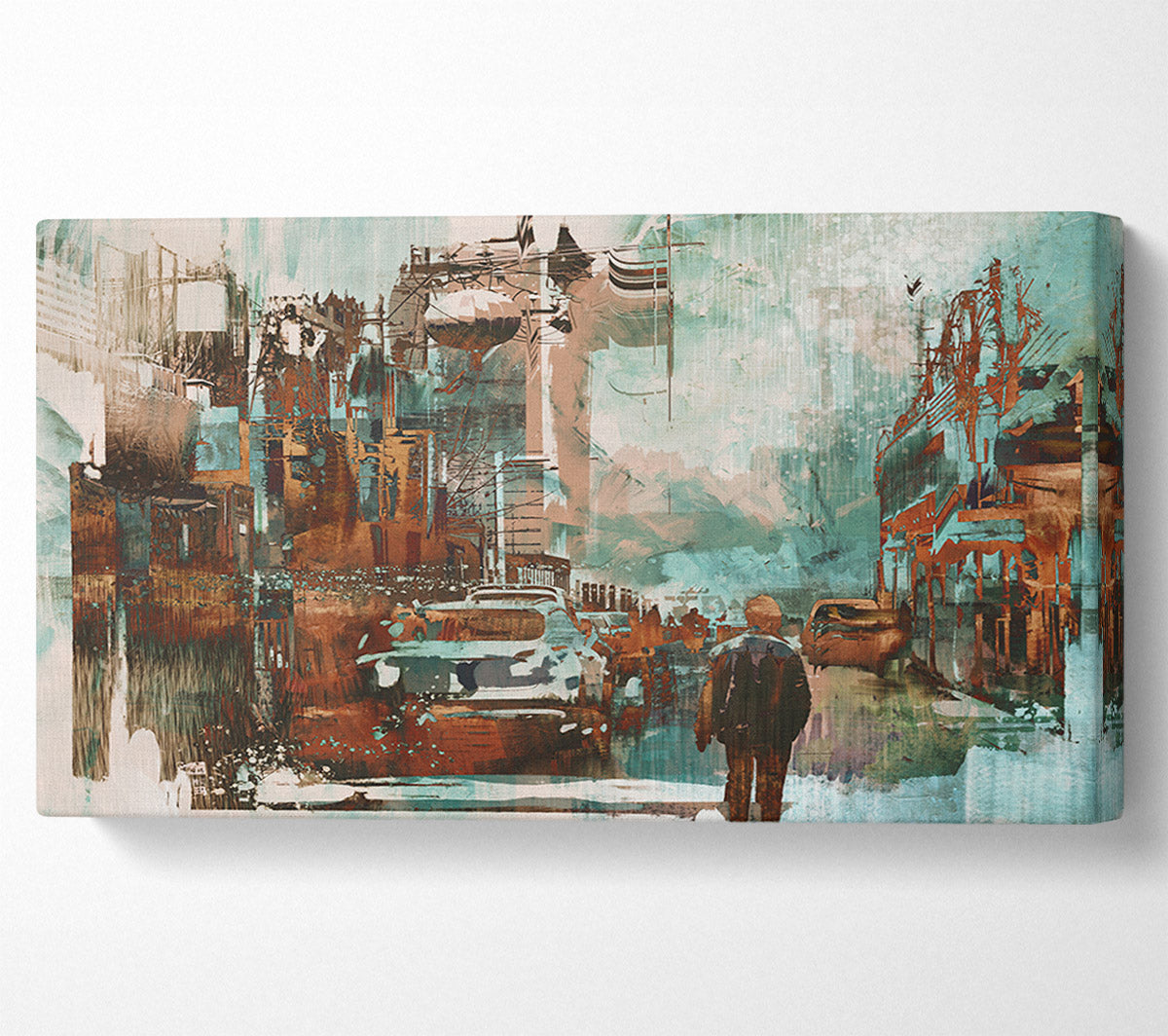 The Lonely Town Fracture Canvas Wall Art