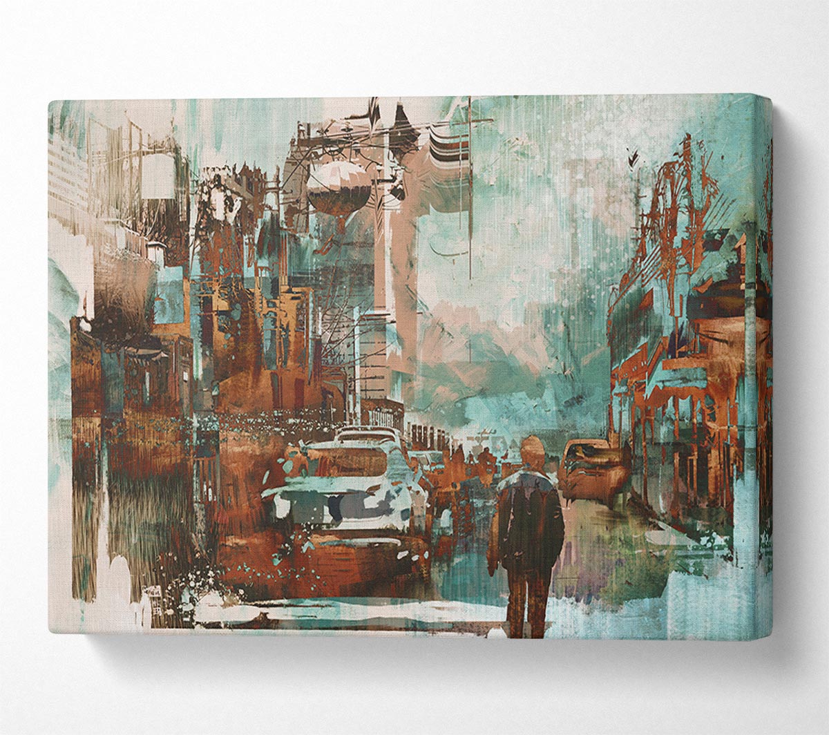 The Lonely Town Fracture Canvas Wall Art