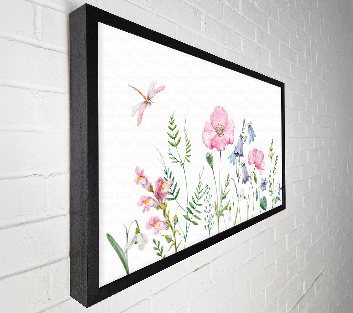 British Flowers Canvas Wall Art