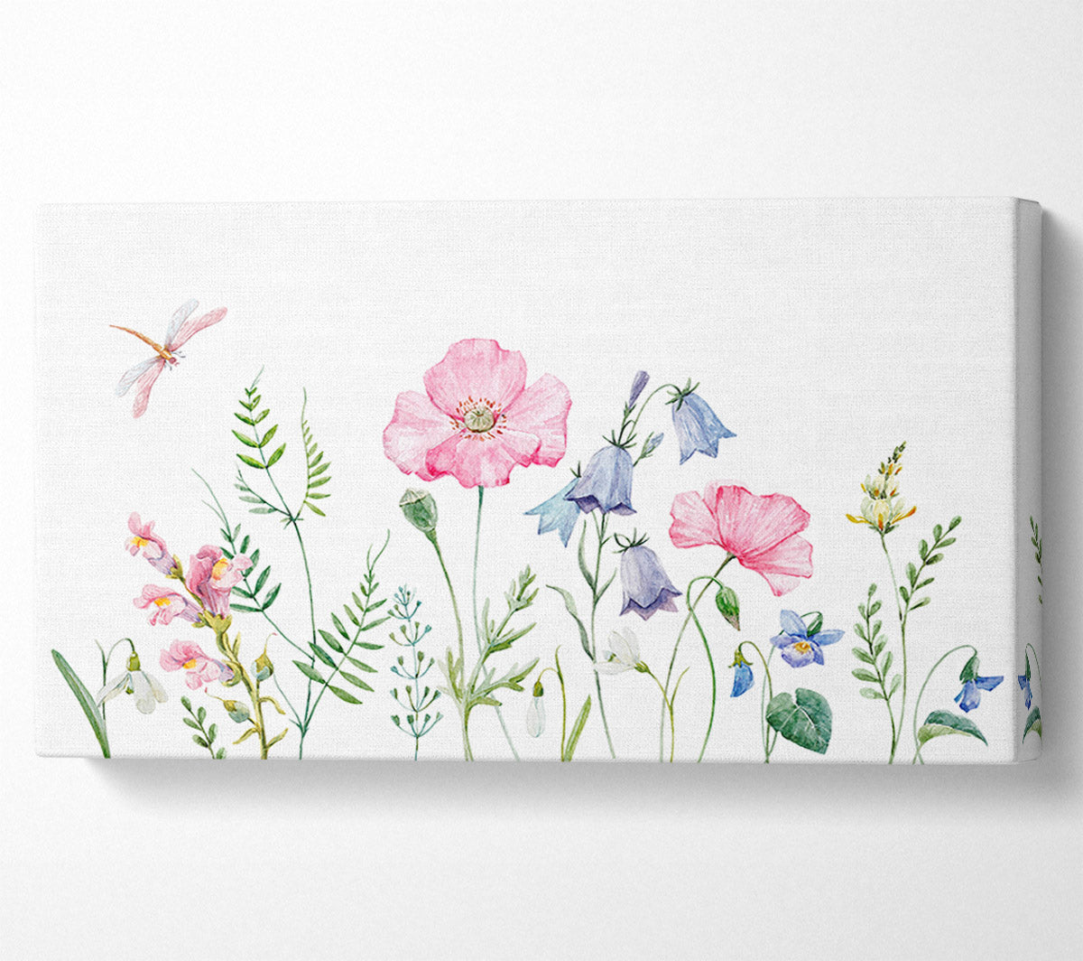 British Flowers Canvas Wall Art