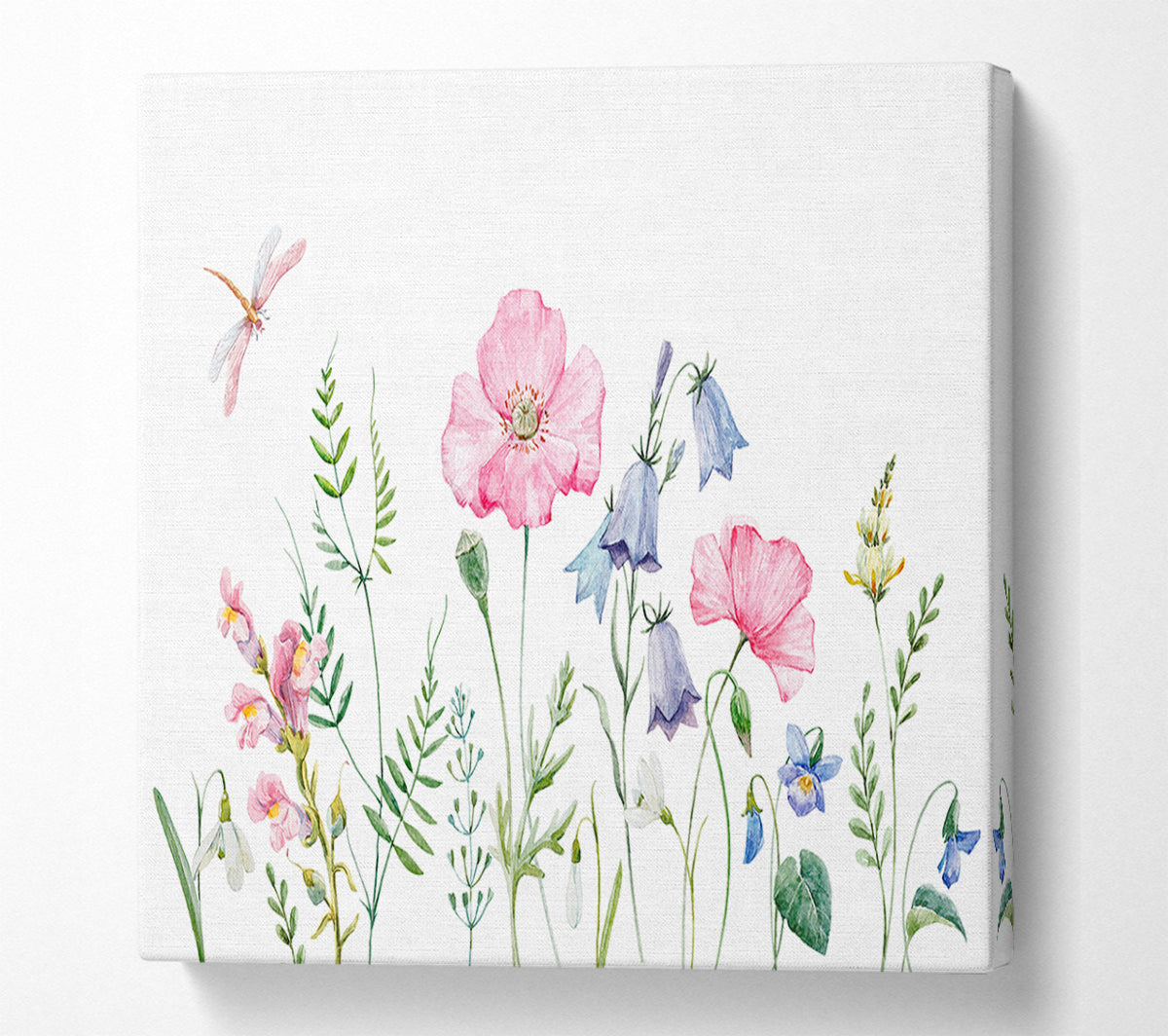 British Flowers Canvas Wall Art