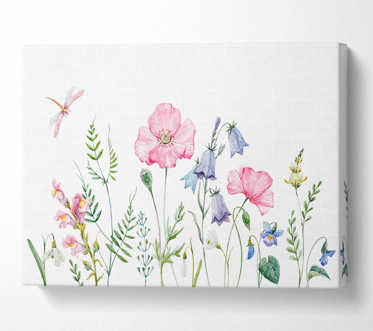 British Flowers Canvas Wall Art