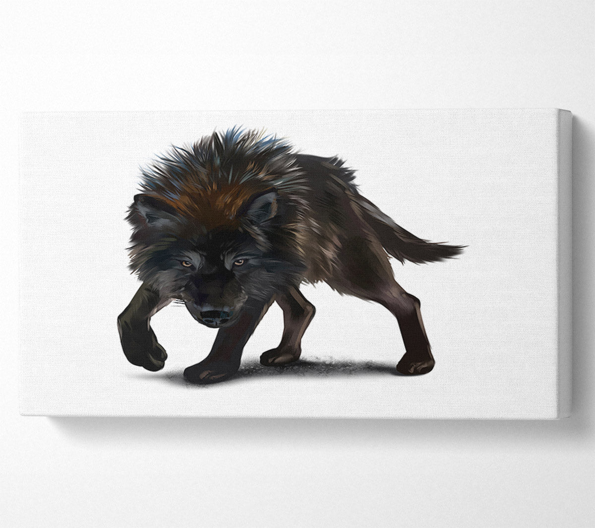 The Angry Wolf Canvas Wall Art
