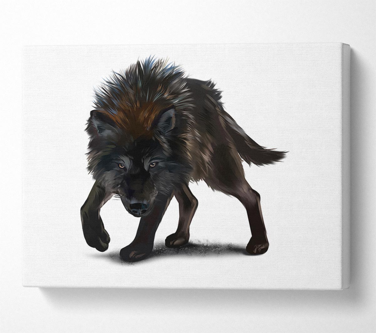 The Angry Wolf Canvas Wall Art