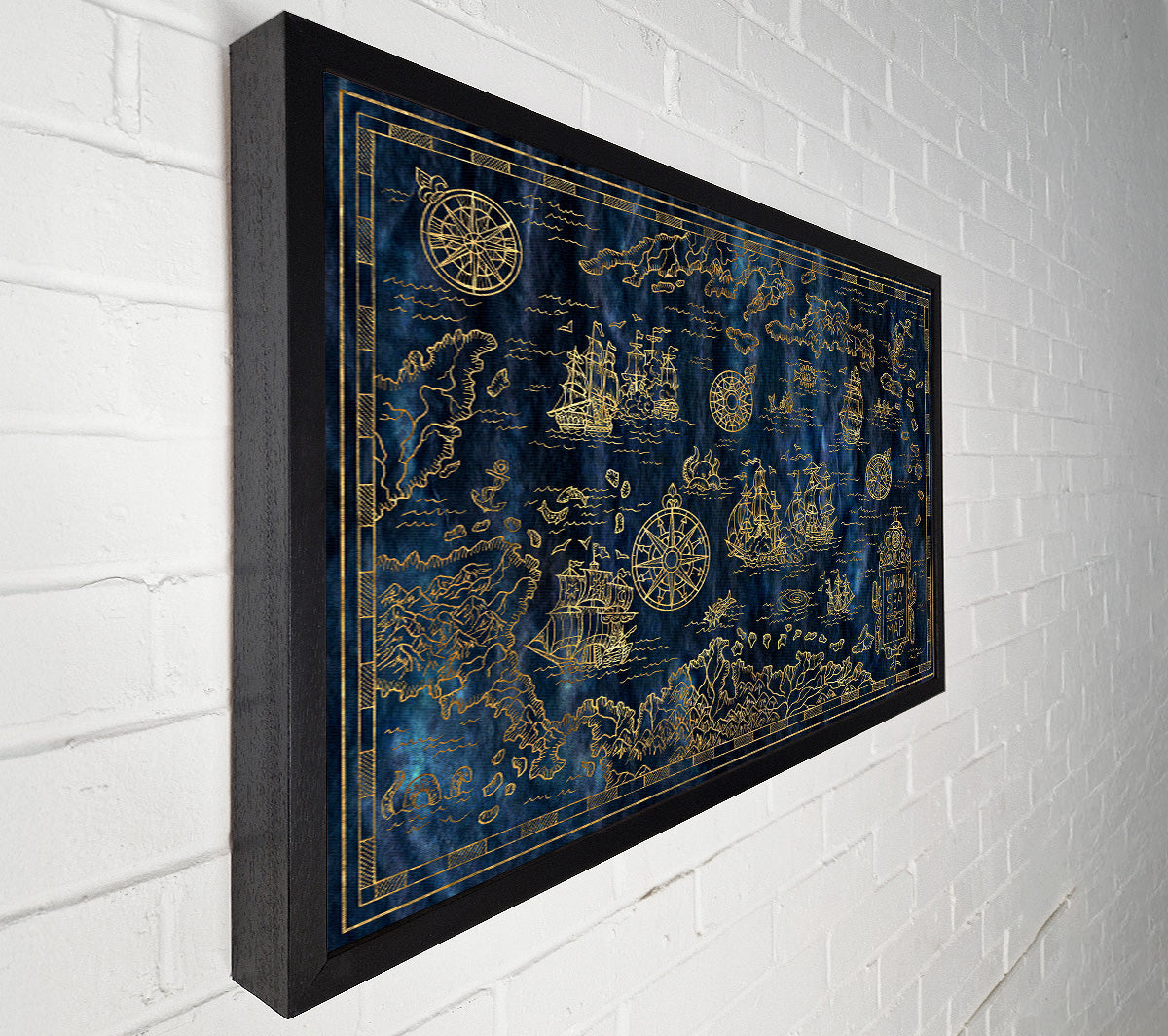 The Pirate Authentic Map Canvas Wall Art