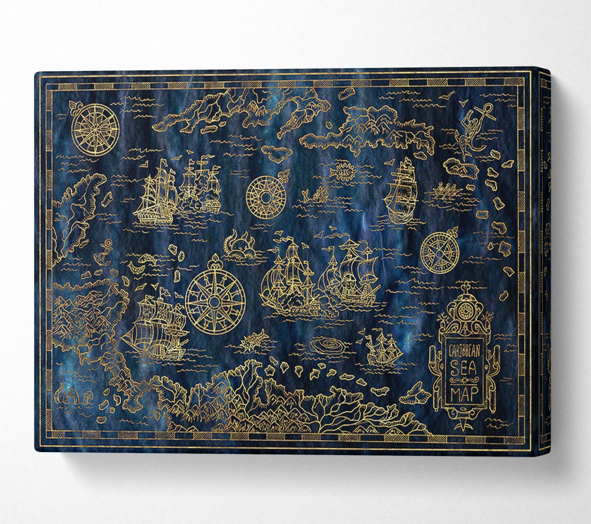 The Pirate Authentic Map Canvas Wall Art