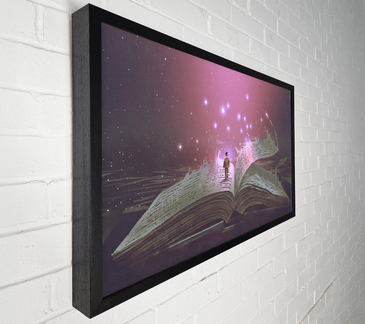 Turning The Page Of Existence Canvas Wall Art