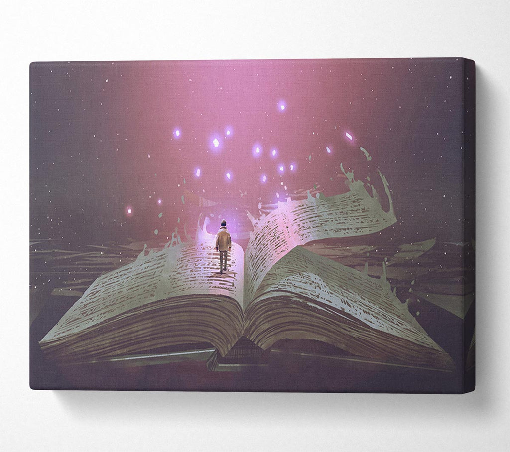 Turning The Page Of Existence Canvas Wall Art