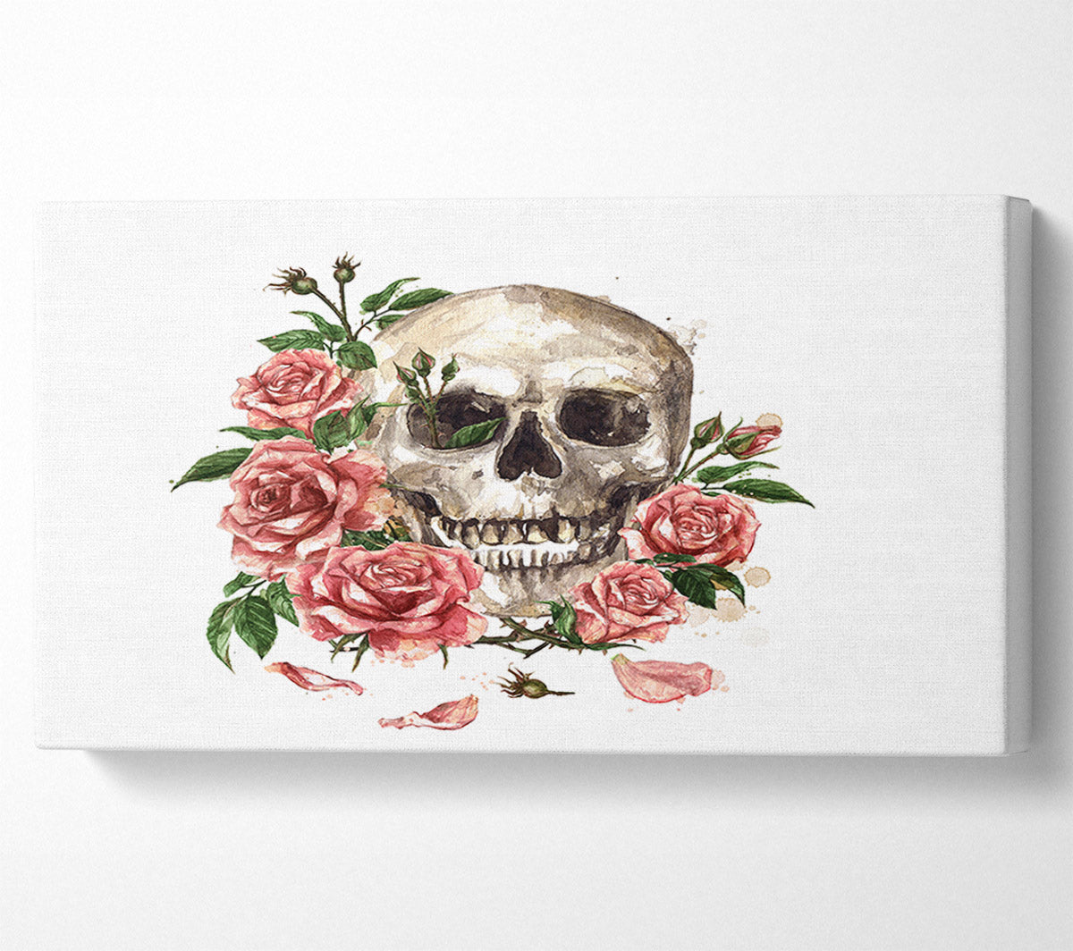 The Floral Skull Canvas Wall Art