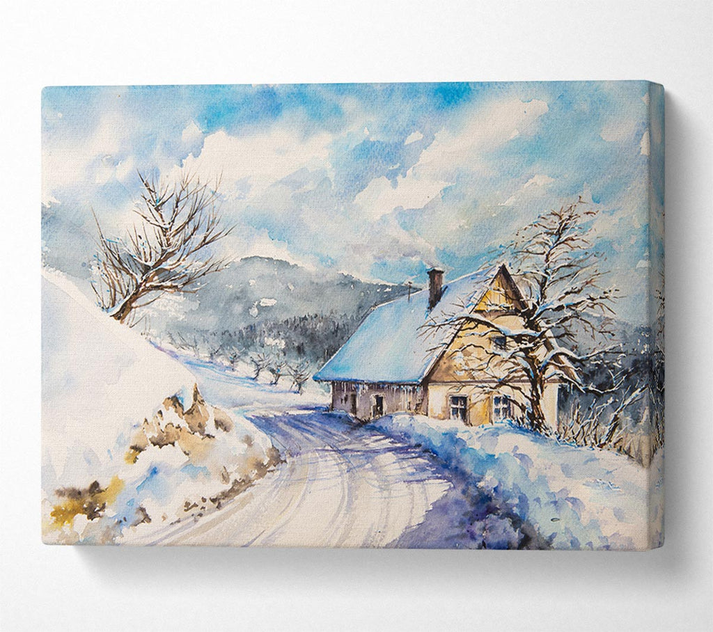 The Winter Retreat Canvas Wall Art